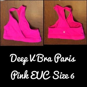 Lululemon Deep V Bra EUC Size 6